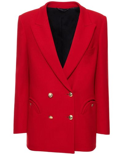 Blazé Milano Lvr exclusive - blazer en laine cool & easy - Rouge