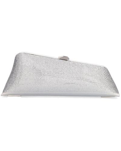 The Attico Long Night Crystals Clutch - White