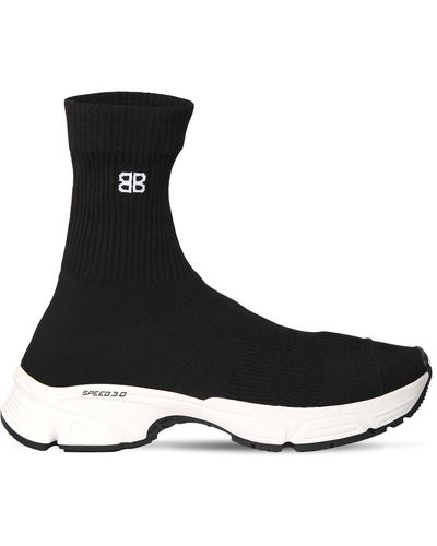 Balenciaga Sneakers En Maille "speed 3,0" 30 Mm - Noir