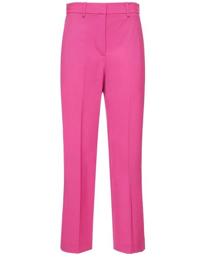 Theory Hose Aus Stretch-wolle "trace" - Pink