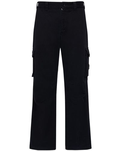Dolce & Gabbana Pantalones cargo de gabardina de algodón - Azul