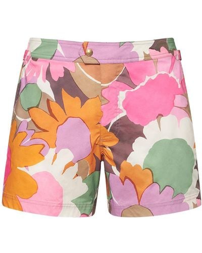 Tom Ford Bold Daisy Swim Shorts - Pink