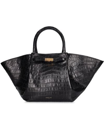 DeMellier London Sac midi en cuir effet crocodile new york - Noir