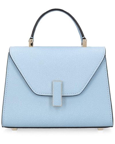 Valextra Borsa micro iside in pelle martellata - Blu