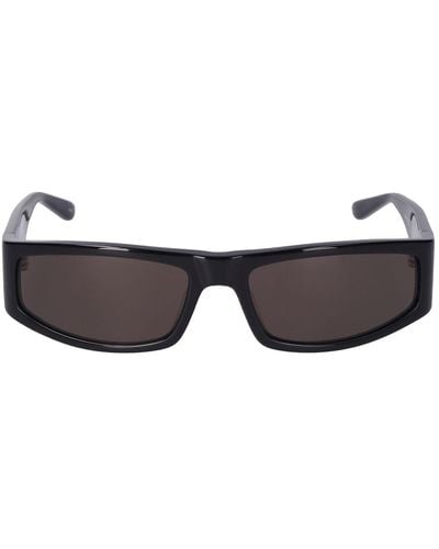 Courreges Techno Squared Acetate Sunglasses - Black