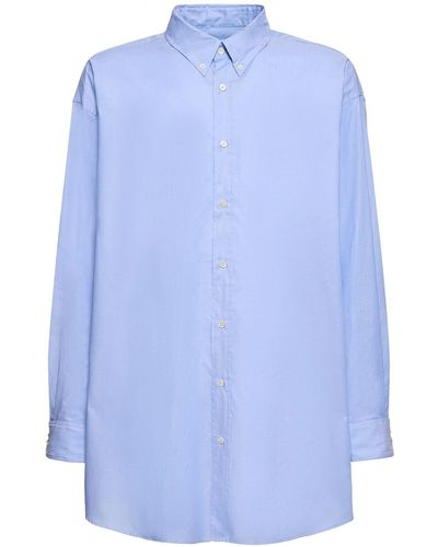 Maison Margiela オーバーサイズボタンダウンシャツ - ブルー