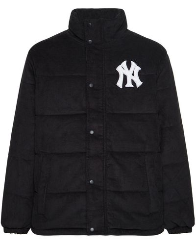 KTZ Ny Yankees Corduroy Puffer Jacket - Black