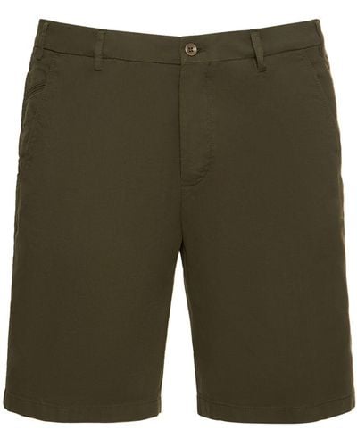 Loro Piana Sport Cotton Bermuda Deck Shorts - Green