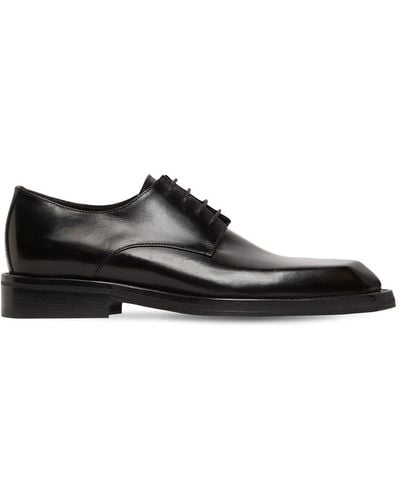 Martine Rose Chisel Toe Leather Lace-up Derby Shoes - Black