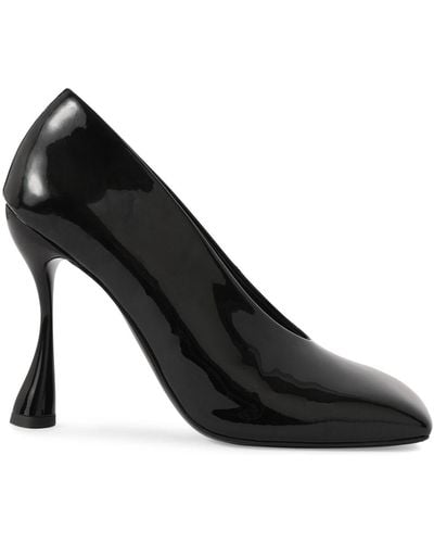 Balmain Escarpins en cuir verni eden 95 mm - Noir