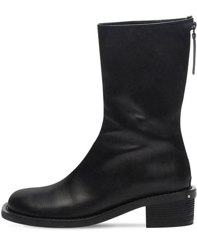 OSOI 40mm Toboo Leather Ankle Boots - Black