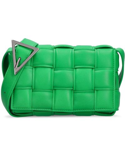 Bottega Veneta Leather Shoulder Bag - Green