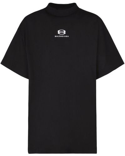 Balenciaga Camiseta de algodón jersey - Negro
