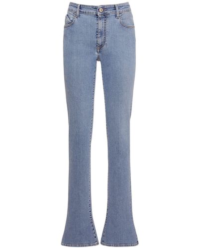 The Attico Jeans Skinny Largos - Azul