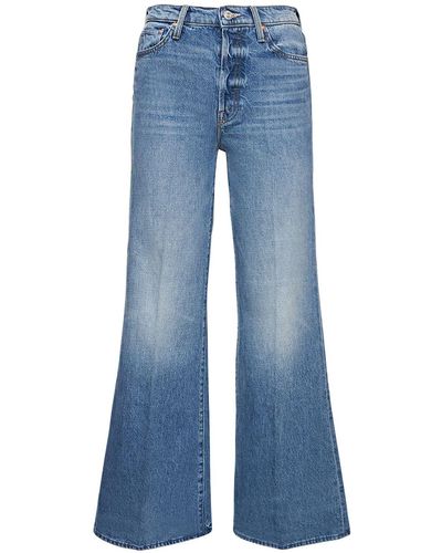 Mother Jeans anchos con cintura alta - Azul