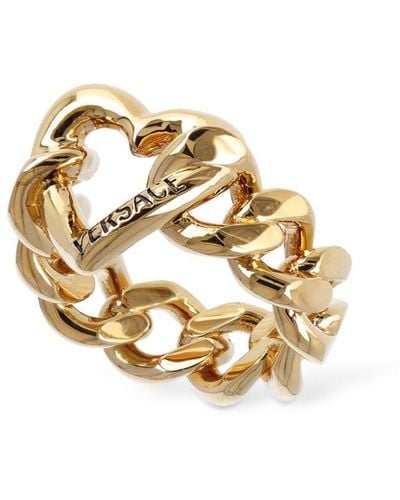 Versace Ring Mit Logo - Mettallic