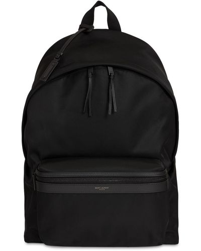 METROCITY Unisex Nylon Street Style Leather Backpacks