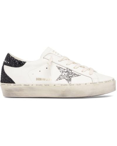 Golden Goose 30mm Hi Star Leather Sneakers - White