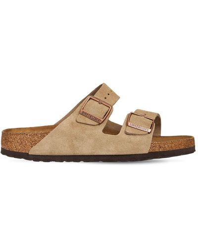 Birkenstock Arizona Soft Suede Sandals - Brown