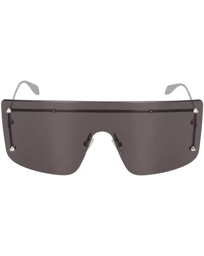 Alexander McQueen Am0412S Metal Sunglasses - Grey
