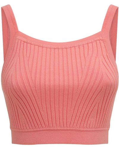 Live The Process Bralette Cropped A Costine - Rosa