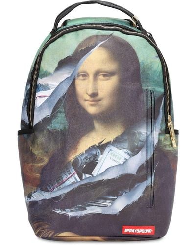 Sprayground Mona Lisa Stash Pvc Backpack - Multicolor