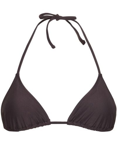 Tropic of C Praia Triangle Bikini Top - Black