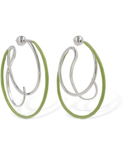 Panconesi Double Kilter Hoop Earrings - Multicolor