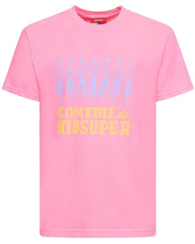 Kidsuper Comedie De Kidsuper Cotton T-Shirt - Pink