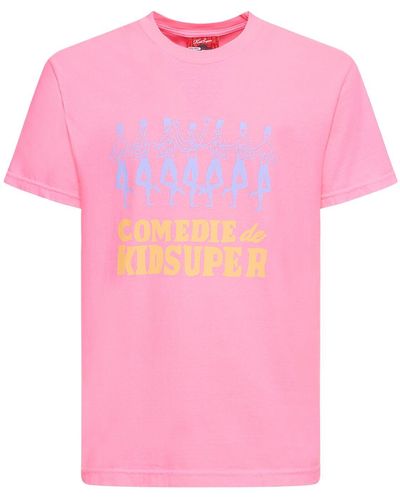 Kidsuper Camiseta de algodón - Rosa