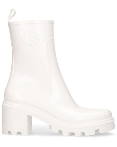 Moncler 70mm Loftgrip Rubber Ankle Boots - White