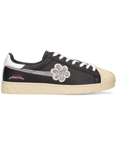 Acupuncture Embroidered Acu Star Sneakers - Black