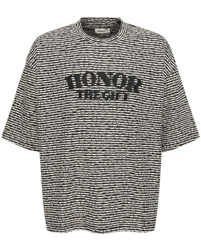 Honor The Gift A-spring Stripe Boxy T-shirt - Gray