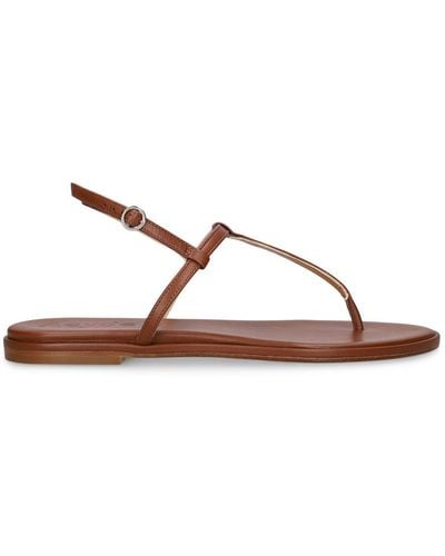 Aeyde 10mm Nala Nappa Leather Flat Sandals - Brown