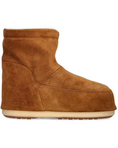 Moon Boot Icon Low No-lace Suede S - Brown