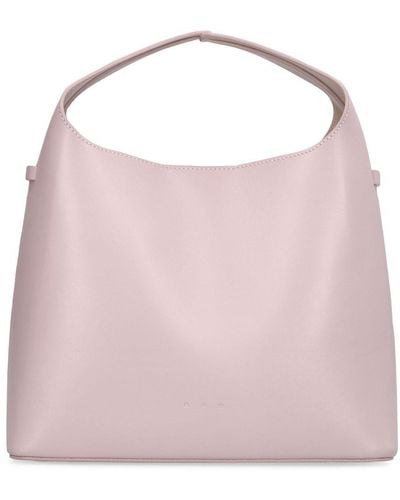 Aesther Ekme Mini Sac Smooth Leather Top Handle Bag - Pink
