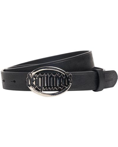 DSquared² 20mm Gothic Leather Belt - White