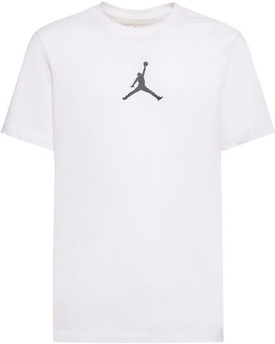 Nike Baumwollmisch-t-shirt "jordan Jumpman" - Weiß