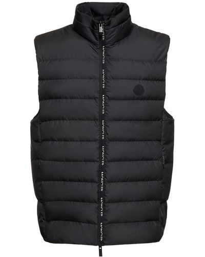 Moncler Tarn Recycled Micro Ripstop Down Vest - Black
