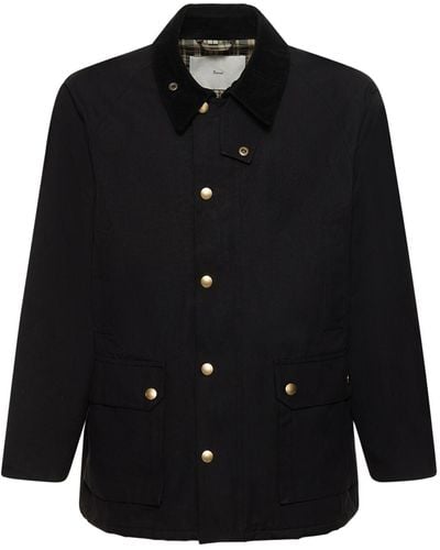 DUNST Waxed Cotton Hunting Jacket - Black