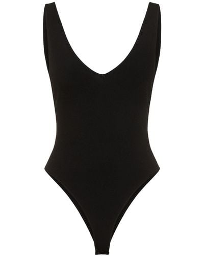 Roberto Cavalli Body de viscosa - Negro