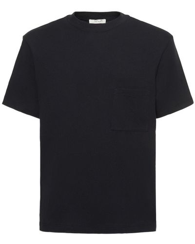 The Row Beau Cotton Jersey T-shirt - Black