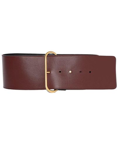 Saint Laurent 85mm Leather Belt - Lila