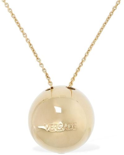 Versace Medusa Tribute Charm Necklace - Metallic