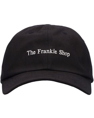 Frankie Shop Logo Embroidery Cotton Baseball Cap - Black