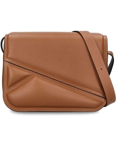 Wandler Medium Oscar Trunk Leather Shoulder Bag - Brown