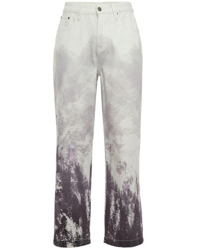 Jaded London Winter Forest Printed Skate Jeans - Multicolour