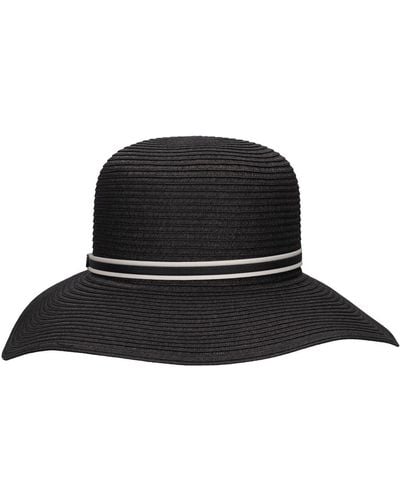Borsalino Sombrero plegable de paja - Negro