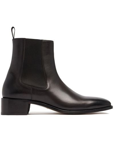 Tom Ford Alec Leather Chelsea Boots - Black