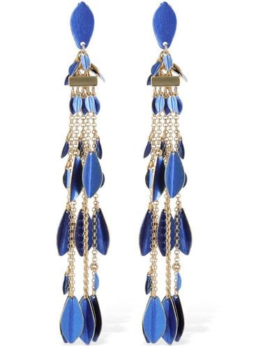 Isabel Marant Colour Shiny Lea Drop Earrings - Blue